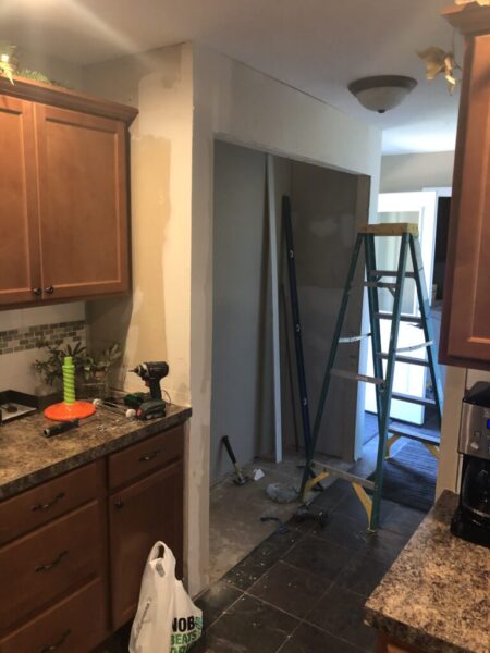 Drywall, add a light